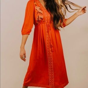 Roolee drawstring maxi dress
